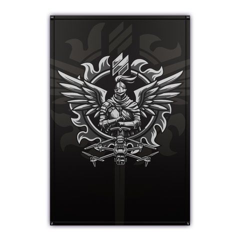 Банер SILVER Dron Black | KRAMATAN Tactical Design &ndash; 1000x1500 мм 17358 фото