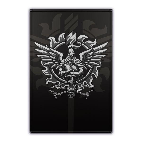 Банер SILVER Dron Black | KRAMATAN Tactical Design &ndash; 1000x1500 мм 17358 фото